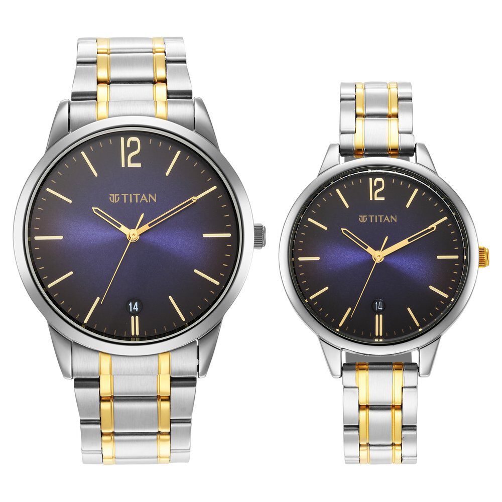 9% OFF on Titan Titan-19272927ym02 Couple Watches on Snapdeal |  PaisaWapas.com