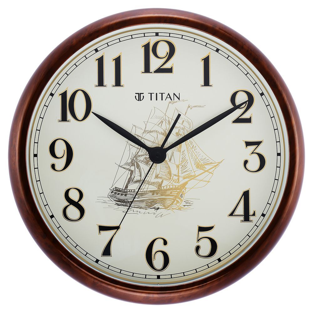 Wooden Wall Clock with Domed Glass - 32.3 cm x 32.3 cm (Medium) W0035W –  Krishna Watch