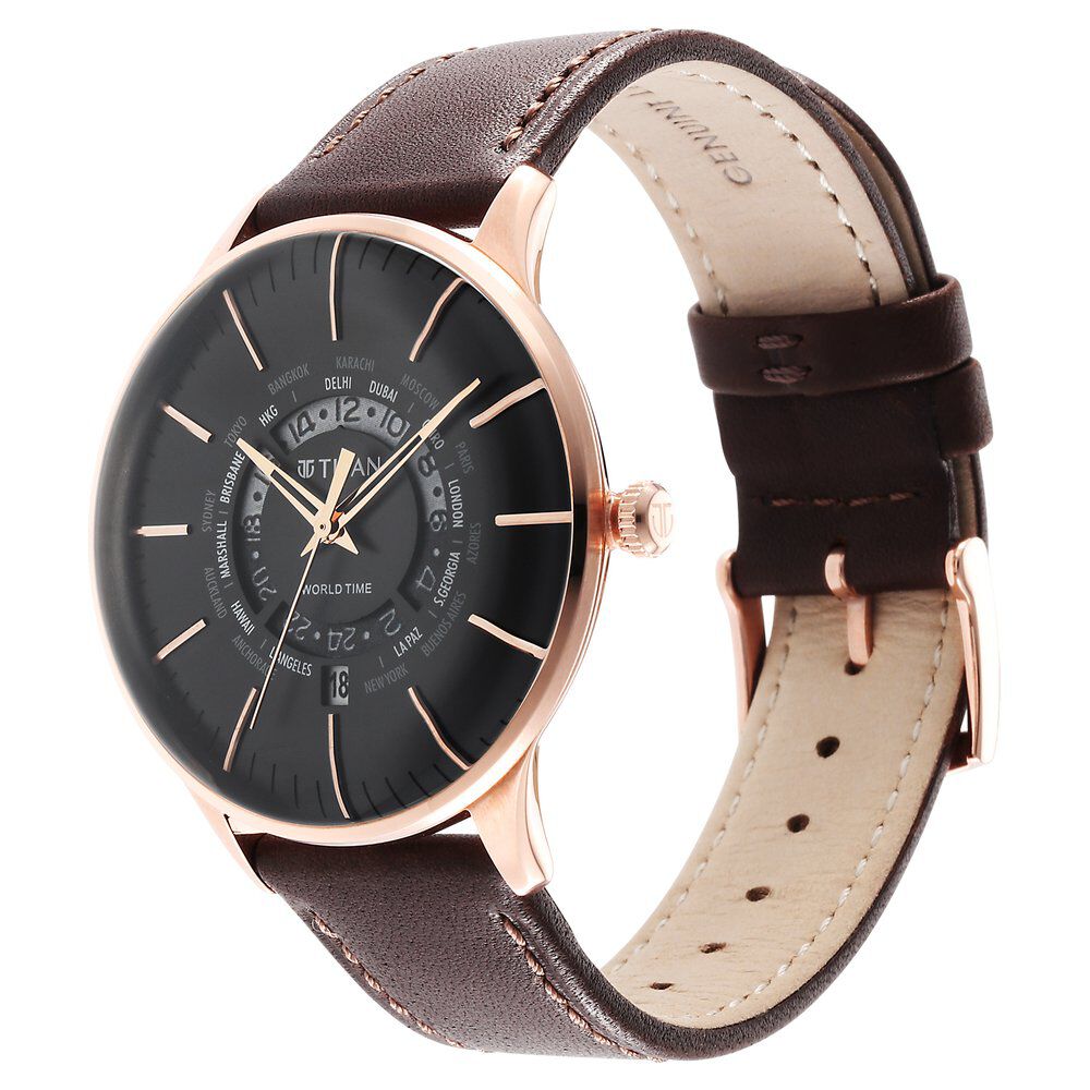 Nantucket Dual Time watch, Large model, 39 mm | Hermès USA