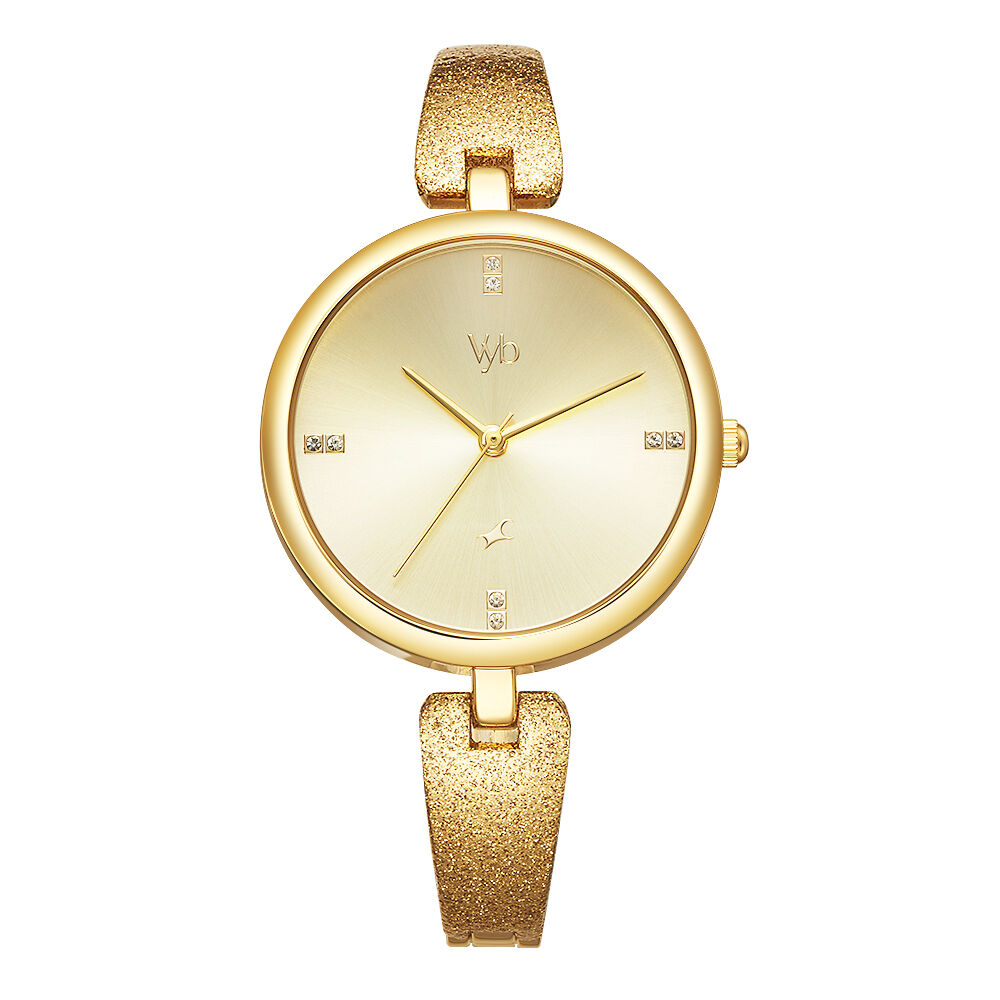 Fastrack watches 2025 golden colour