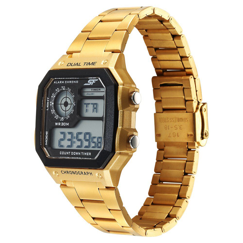 Casio Unisex Vintage Gold Dial Metal Digital Watch - D240 – The Watch  Factory ®