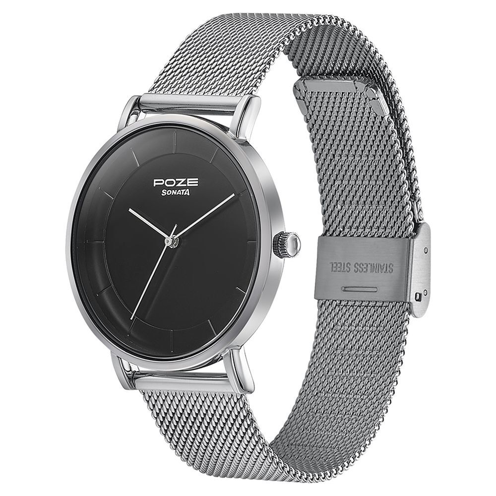 Hagen Three-Hand Stainless Steel Mesh Rectangular Watch SKW3096 - Skagen