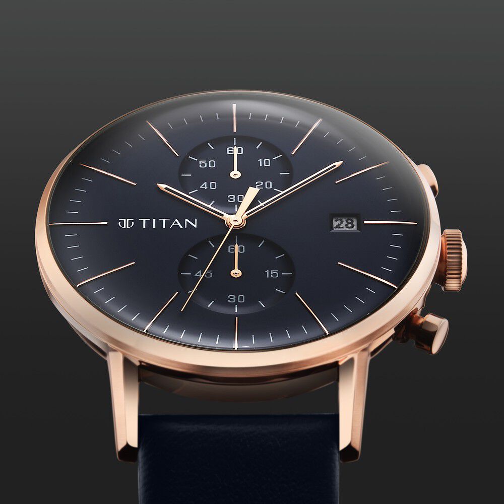 Buy Online Titan Black Dial Analog with Date Metal Strap watch forMen -  nr9151ym05 | Titan