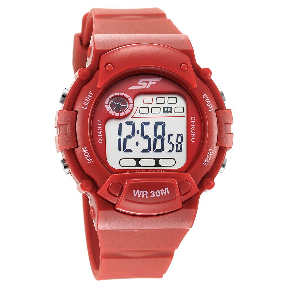 Red cheap digital watch