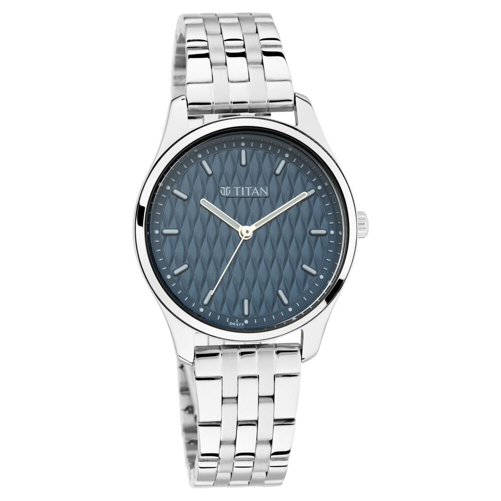 Buy Titan Workwear Watch With White Dial And Stainless Steel Strap 1849NM01  Online at Low Prices in India at Bigdeals24x7.com