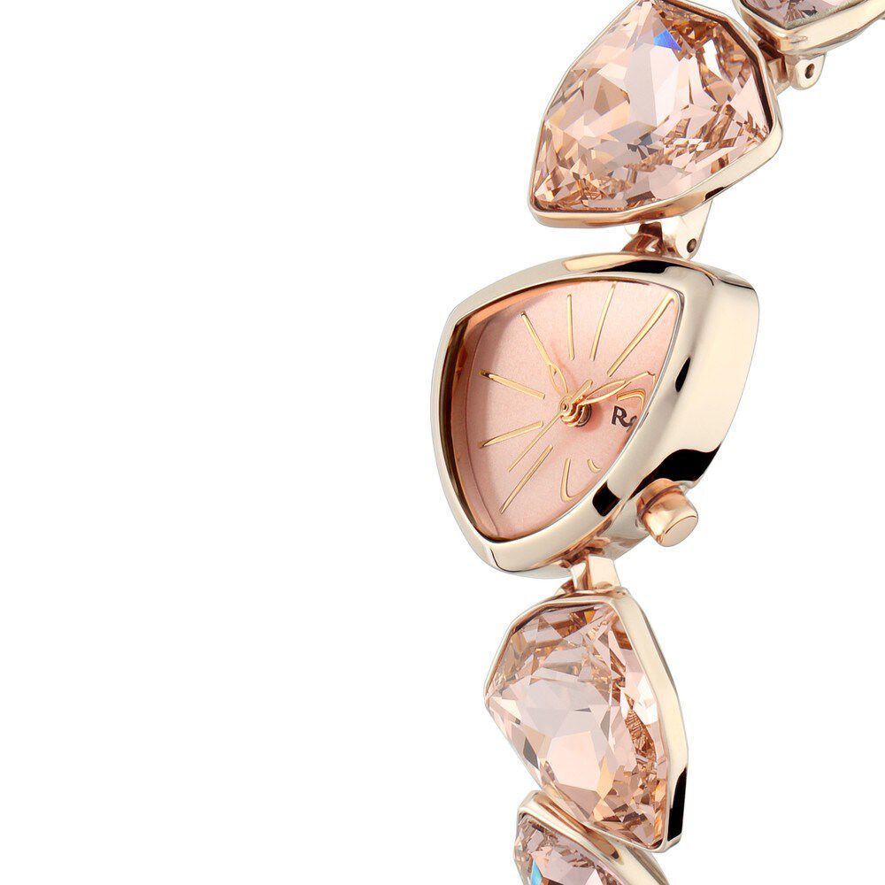 Women's Bulova Crystal Heart Steel Pearl Watch With Pendant 96X136