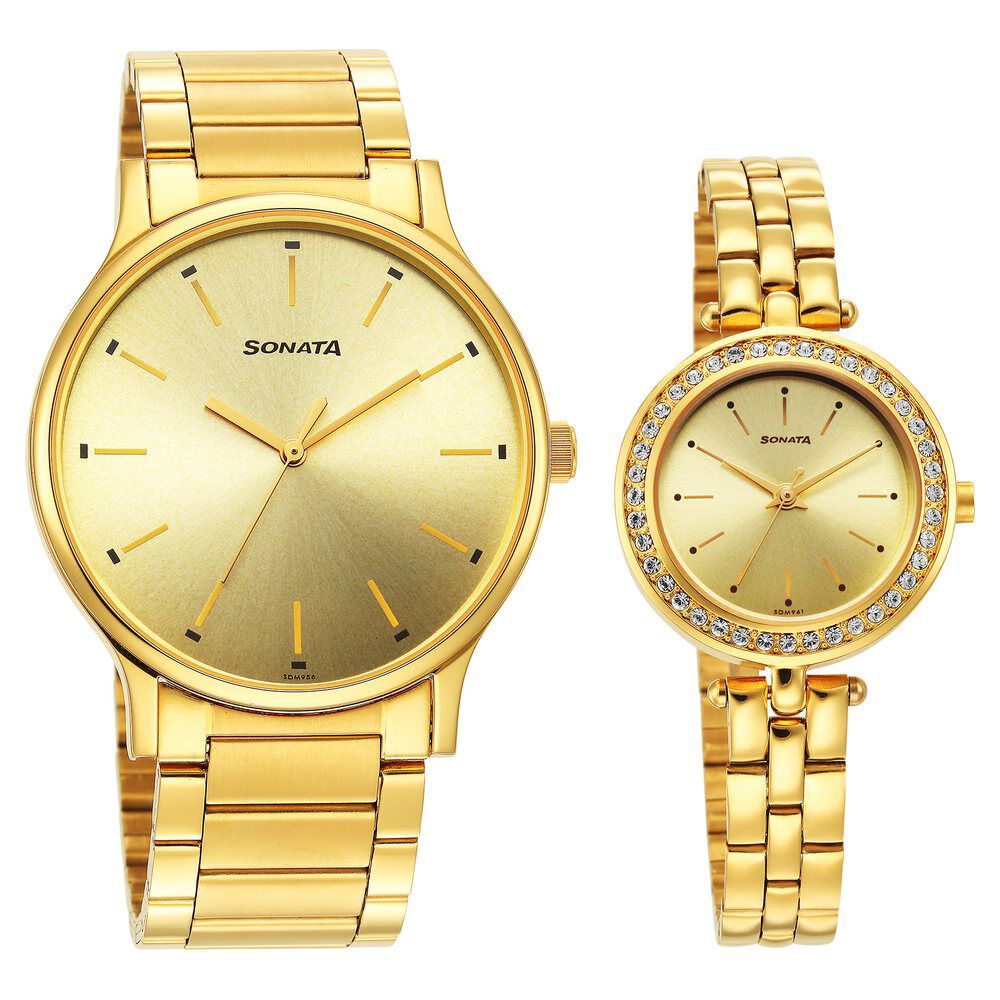 Sonata Watches Golden 2024 | towncentervb.com