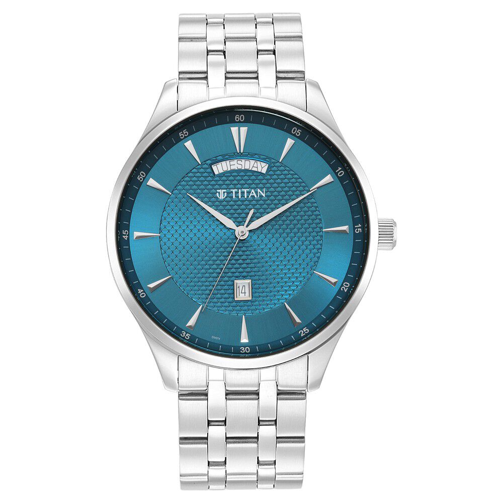 Blue sale titan watch