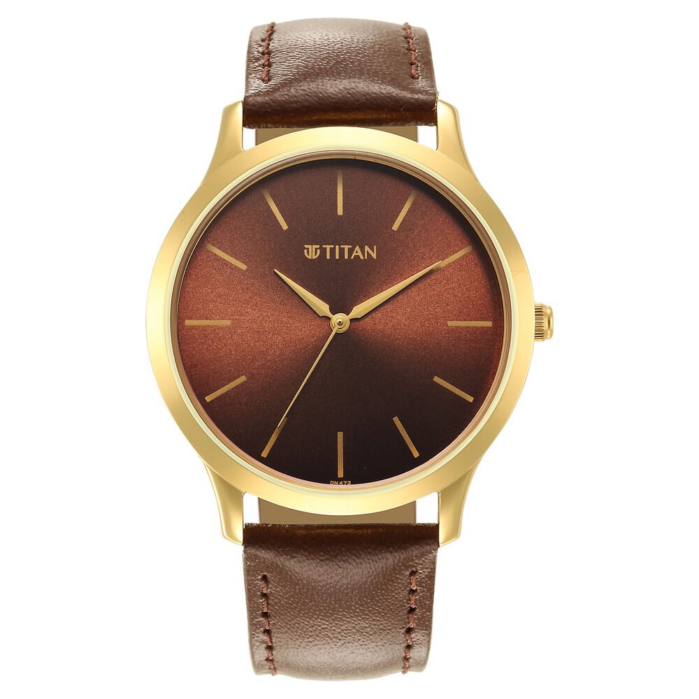 Sonata Quartz Analog with Day and Date Brown Dial Watch for Men