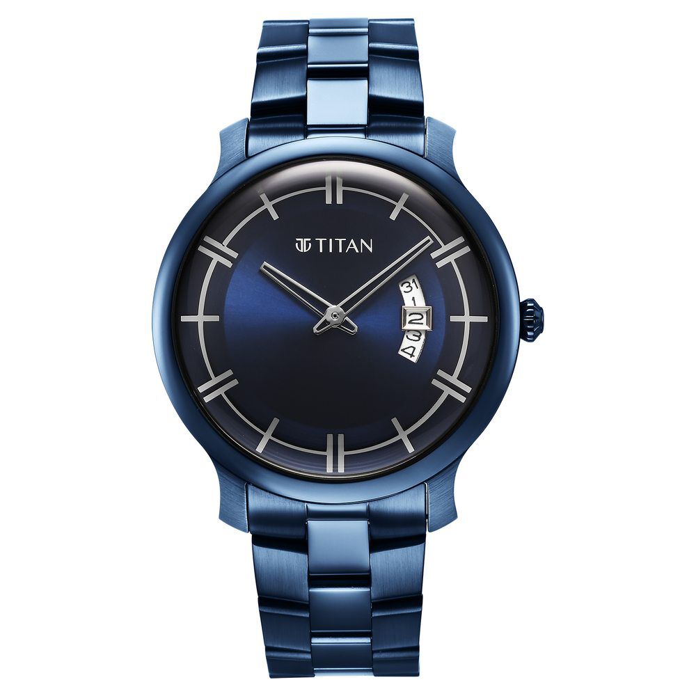 Titan watch 2025 blue colour