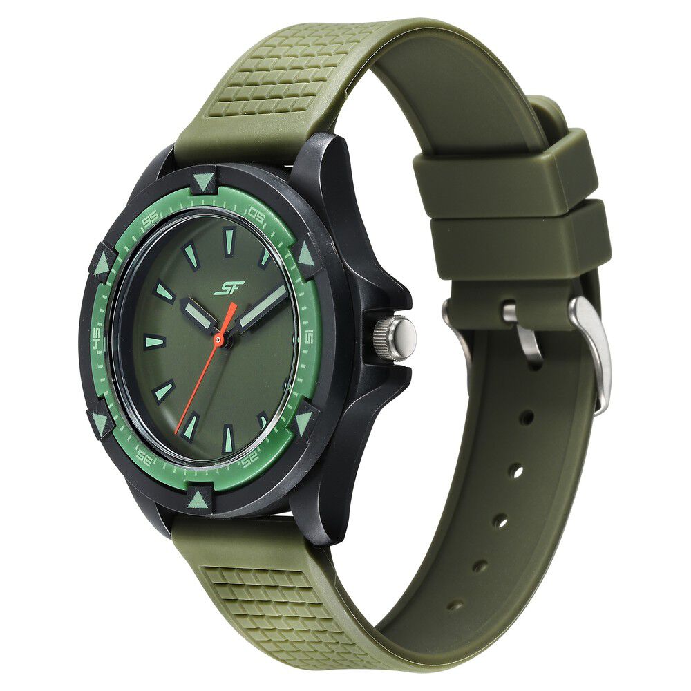 Buy FLUID Men Green Dial Stone Studded Analogue Watch - Watches for Men  1686343 | Myntra