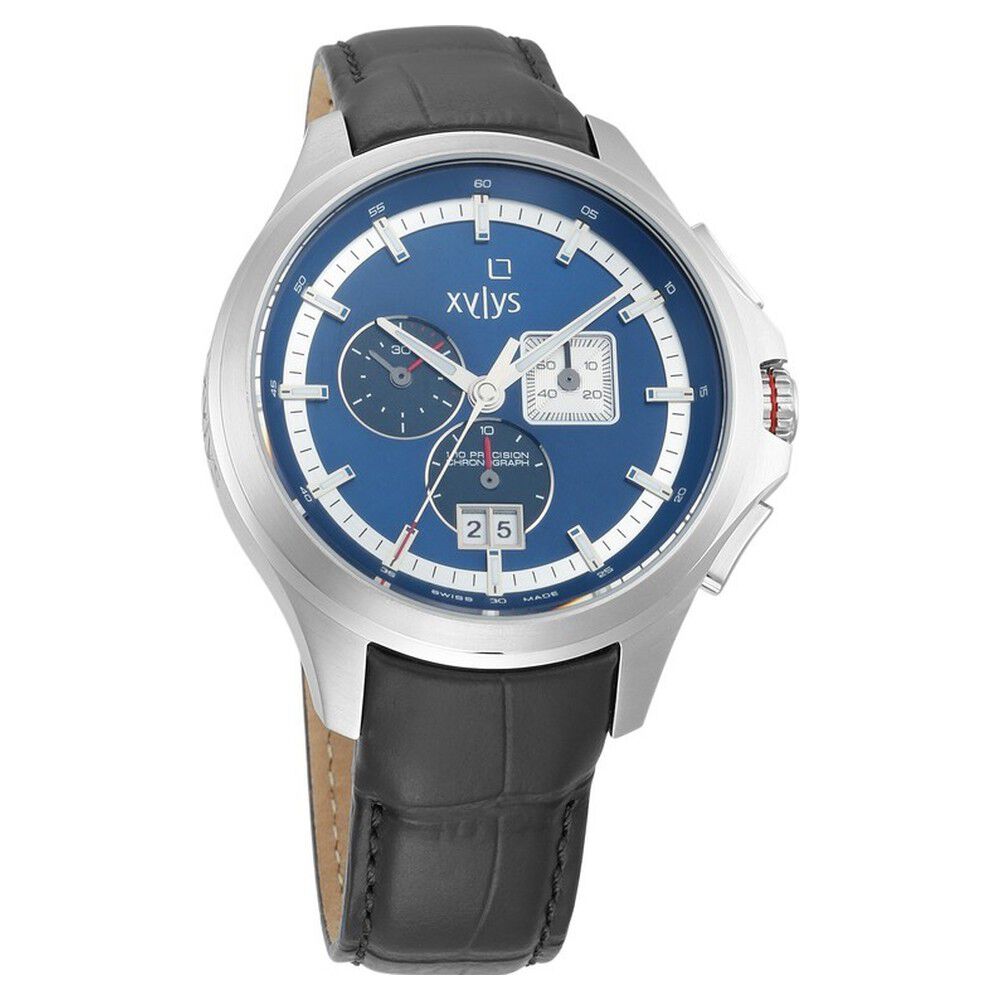 Buy Online Xylys Quartz Chronograph Black Dial Leather Strap Watch for Men  - nf9251ql01 | Titan