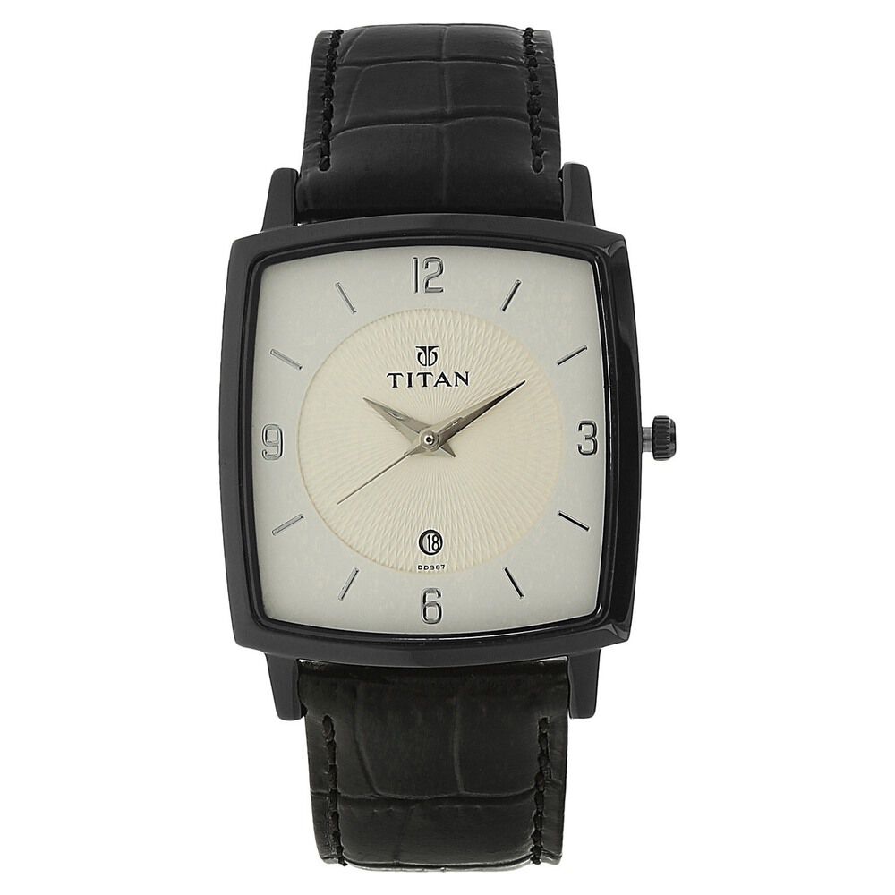 Buy Online Titan Classic Champagne Dial Analog Leather Strap watch for  Women - 2214yl02 | Titan