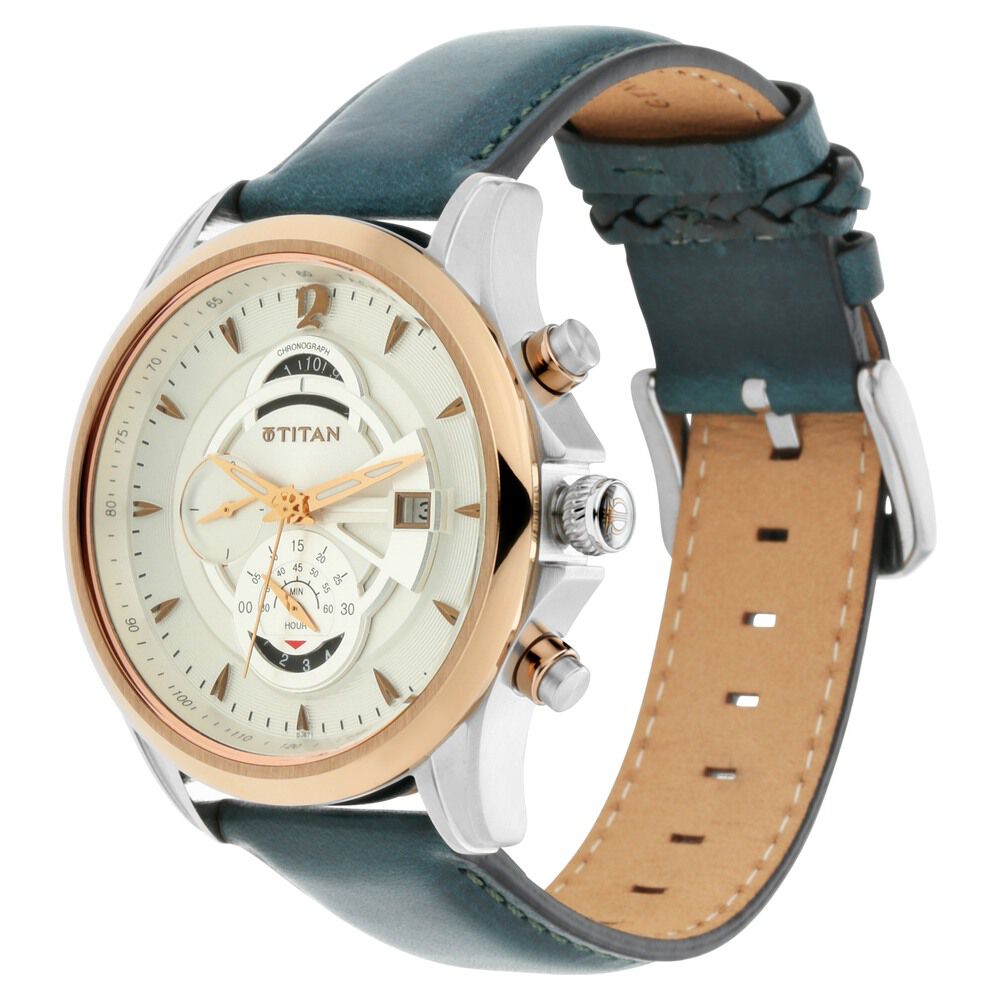 Buy Online Titan Maritime Blue Dial Quartz Multifunction Stainless Steel  Strap watch for Men - nr1873km02 | Titan