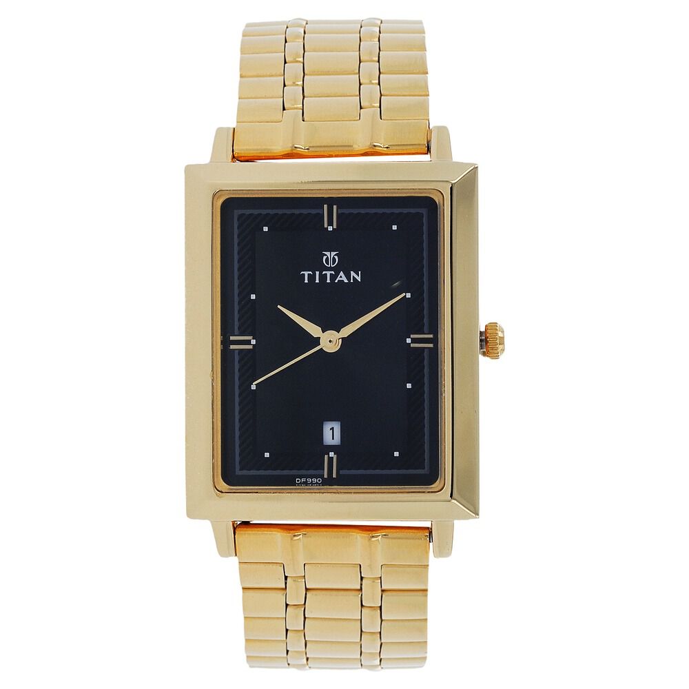 Buy Titan Titan Karishma Gold Stainless Steel Analog Quartz Watch For Men  TTN1650YM09 2024 Online | ZALORA Philippines