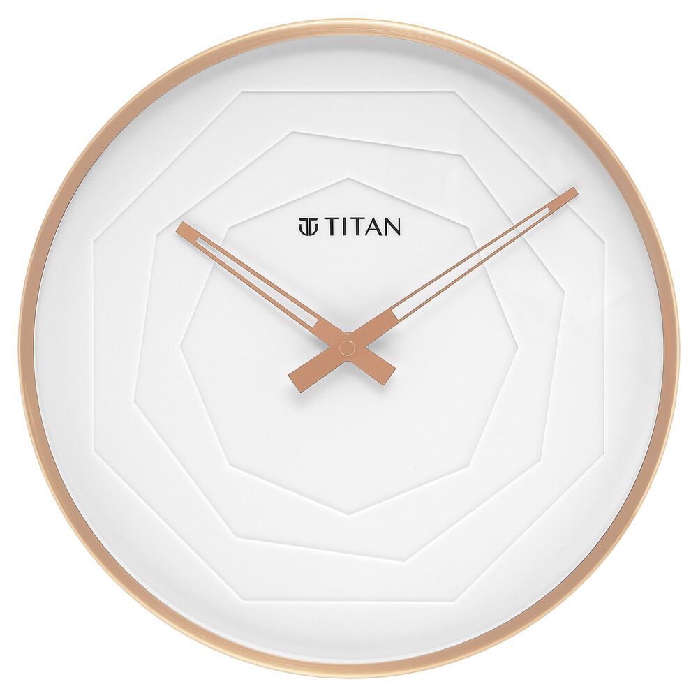 Contemporary Wall Clock with Raised Numbers - 30.8 cm x 30.8 cm - Titan  Corporate Gifting