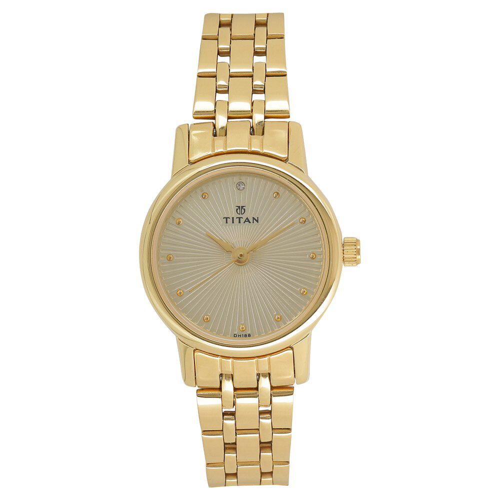 Titan watch cheap golden colour price