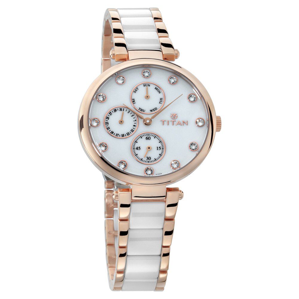 Buy COACH Womens 36 mm Greyson Blush Dial Ceramic Watch | Shoppers Stop