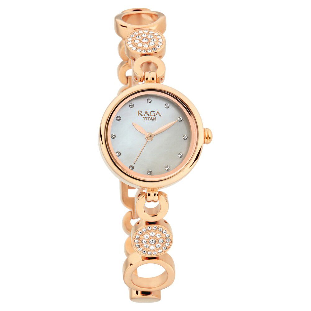 Brochant Mother of Pearl Gold Watch with Metal Link Strap – Pierre Cardin  Watches