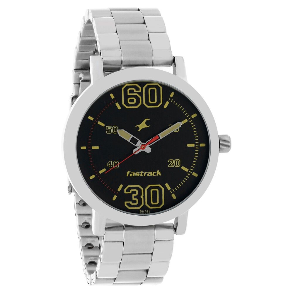 Buy Online Fastrack Quartz Analog Black Dial Black Stainless Steel Strap  Watch for Guys - 3273nm01 | Titan