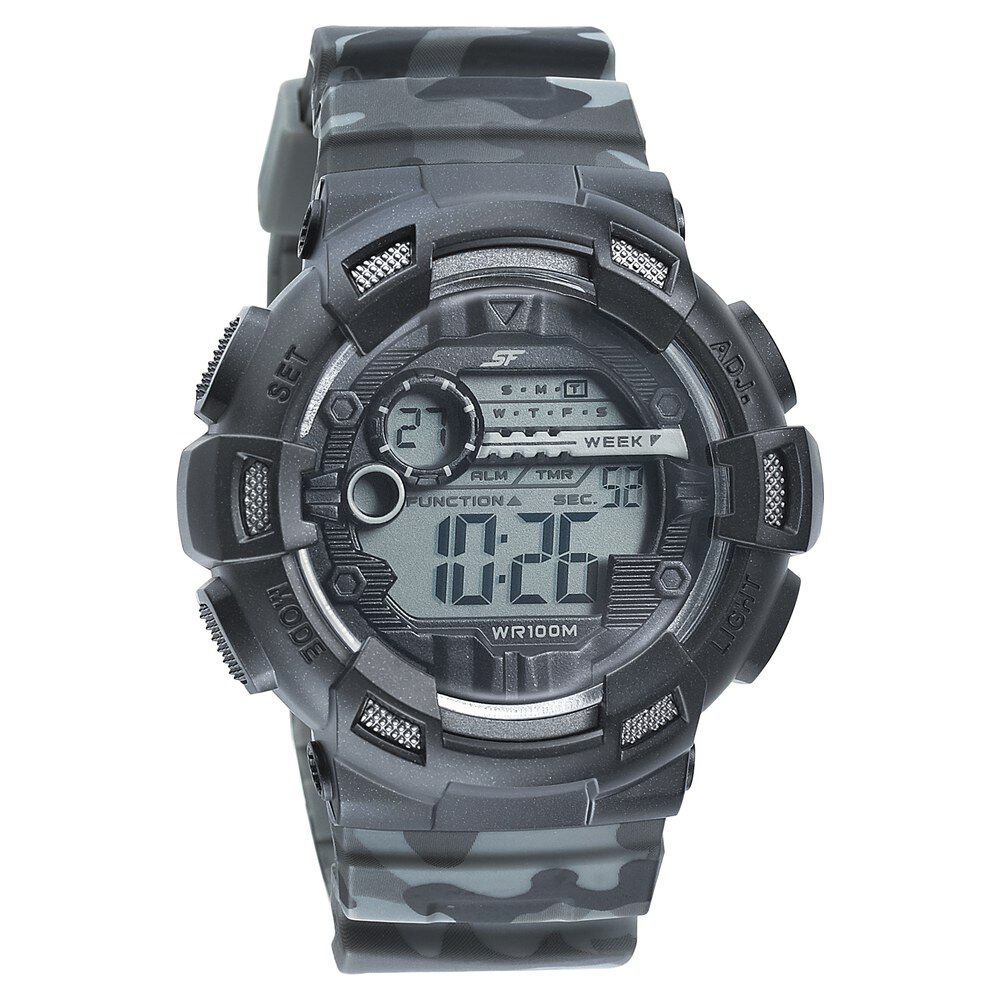 Sport 3 Time Camouflage Band 12/24 Hour Wrist Military Analog Digital Watch  Week | eBay