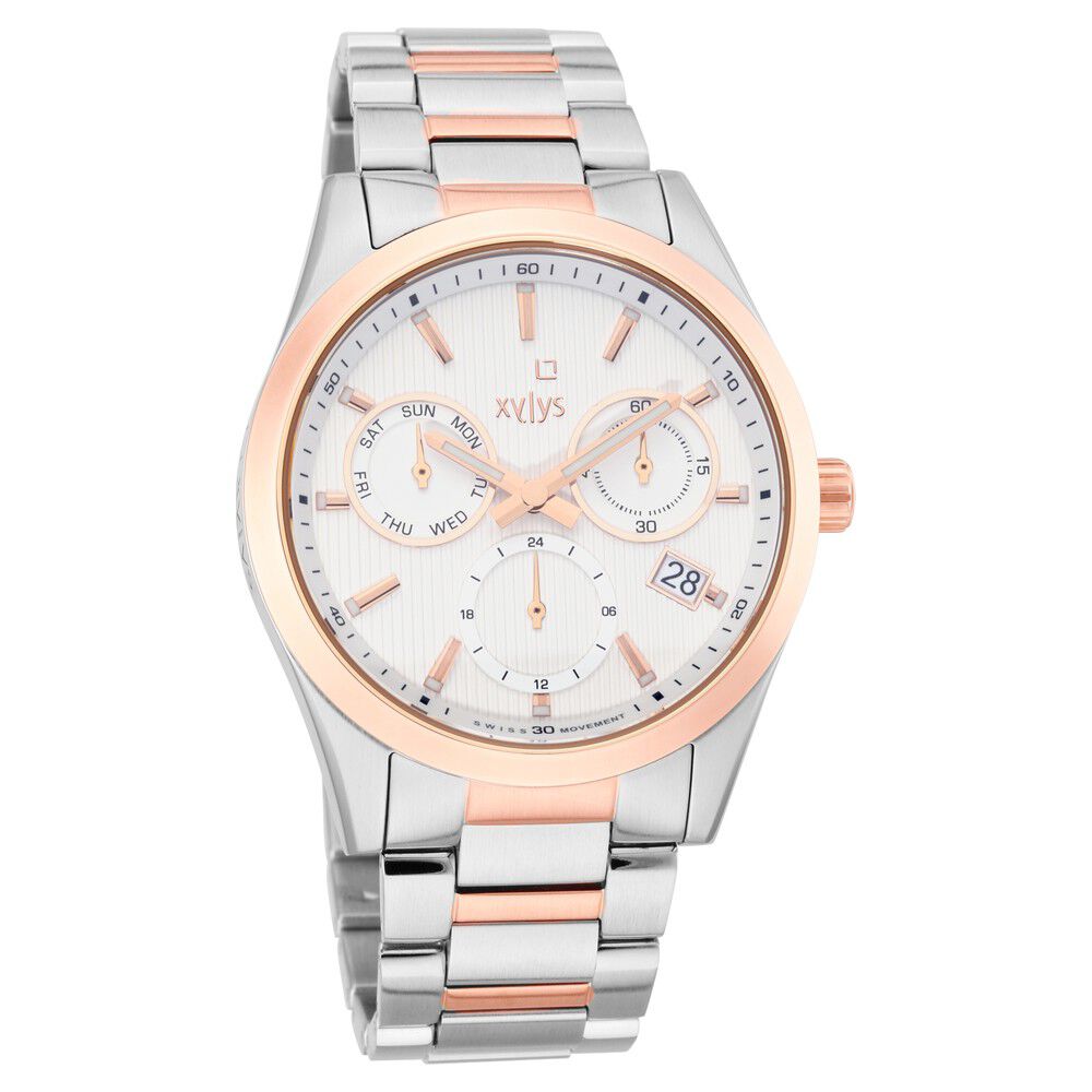Round Analog Titan Xylys Silver Dial Leather Strap Watch at Rs 33000 in  Bengaluru