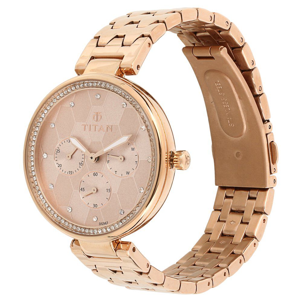 Fossil Karli Rose Gold Watch BQ3181 : Amazon.in: Fashion