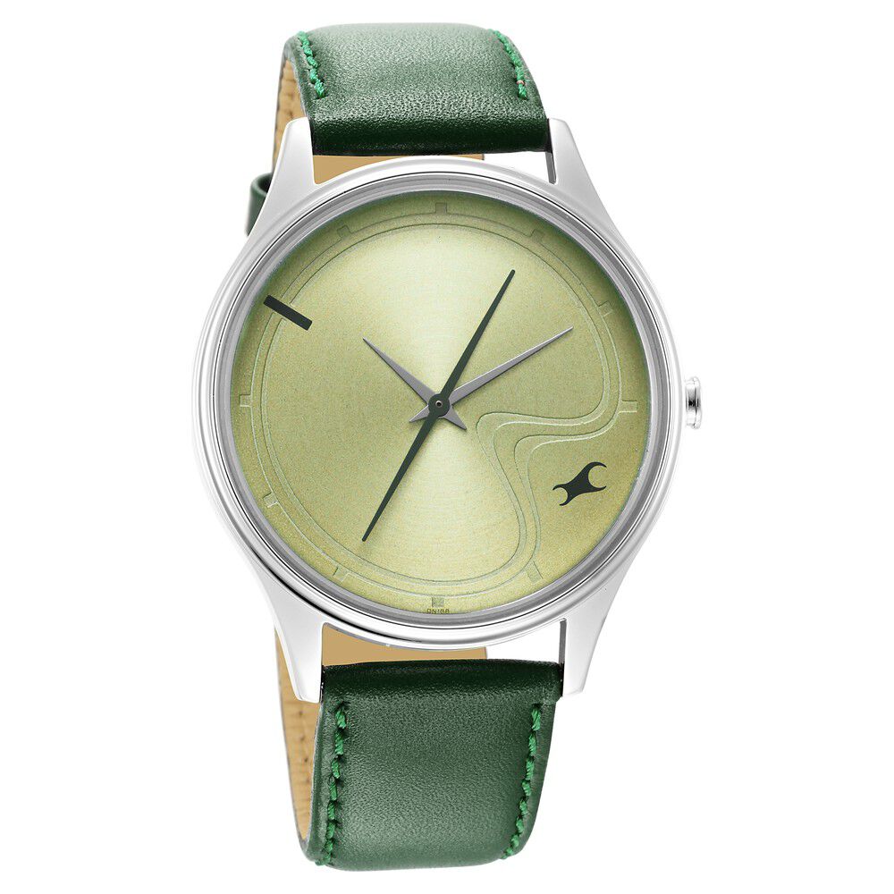 Buy FASTRACK Mens 51 mm FT Green Dial PU Digital Watch - 38067PP04 |  Shoppers Stop