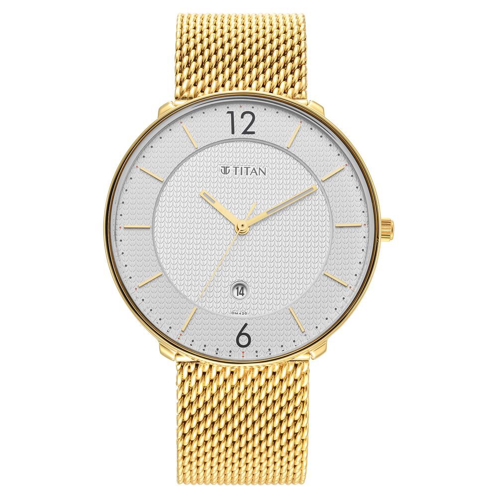 Buy Titan Gold Dial Analog Watch -NM1650YM04 online