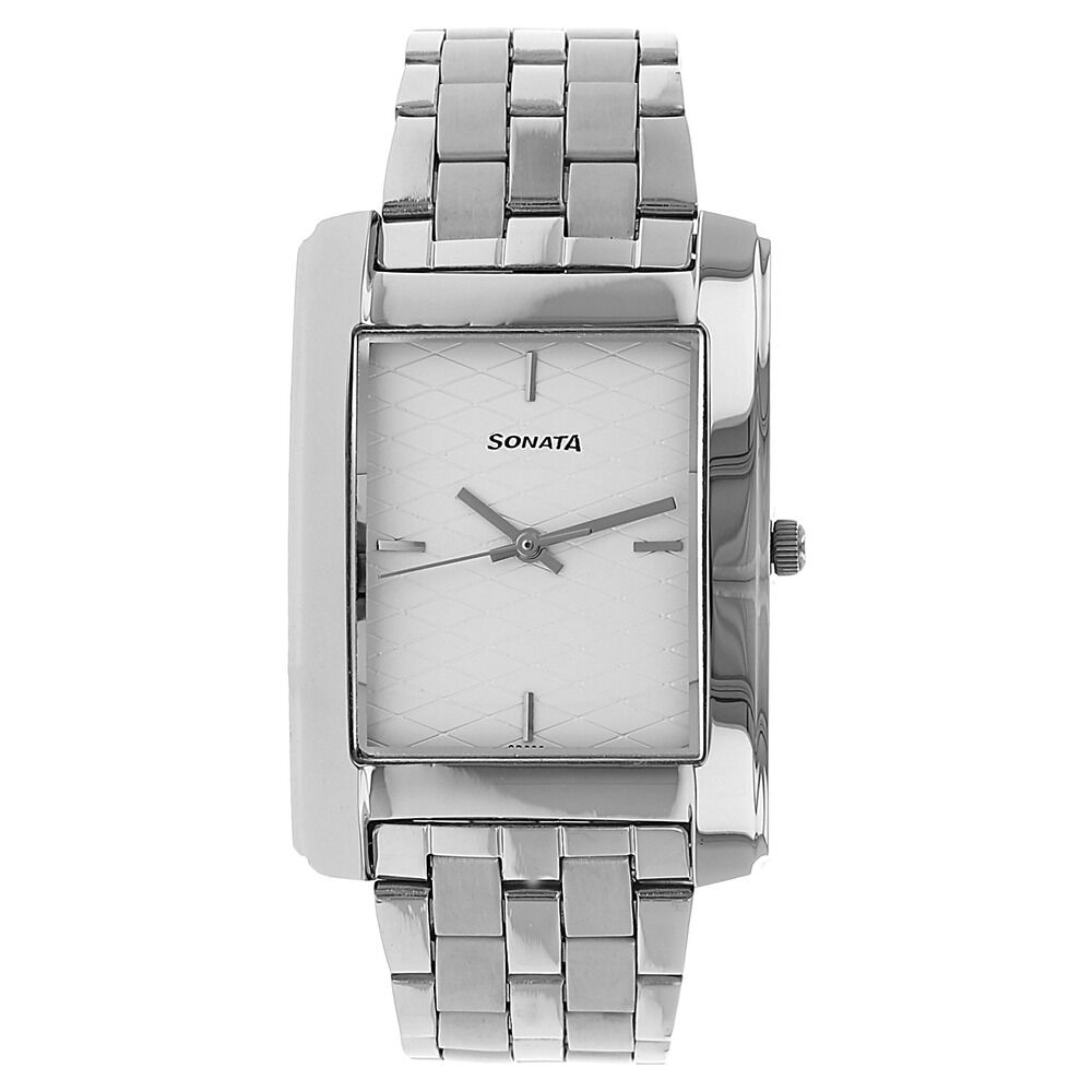 Buy online Sonata Rectangle Dial Watch For Men - 7946sl01 from Watches for  Men by Sonata for ₹1495 at 0% off | 2024 Limeroad.com
