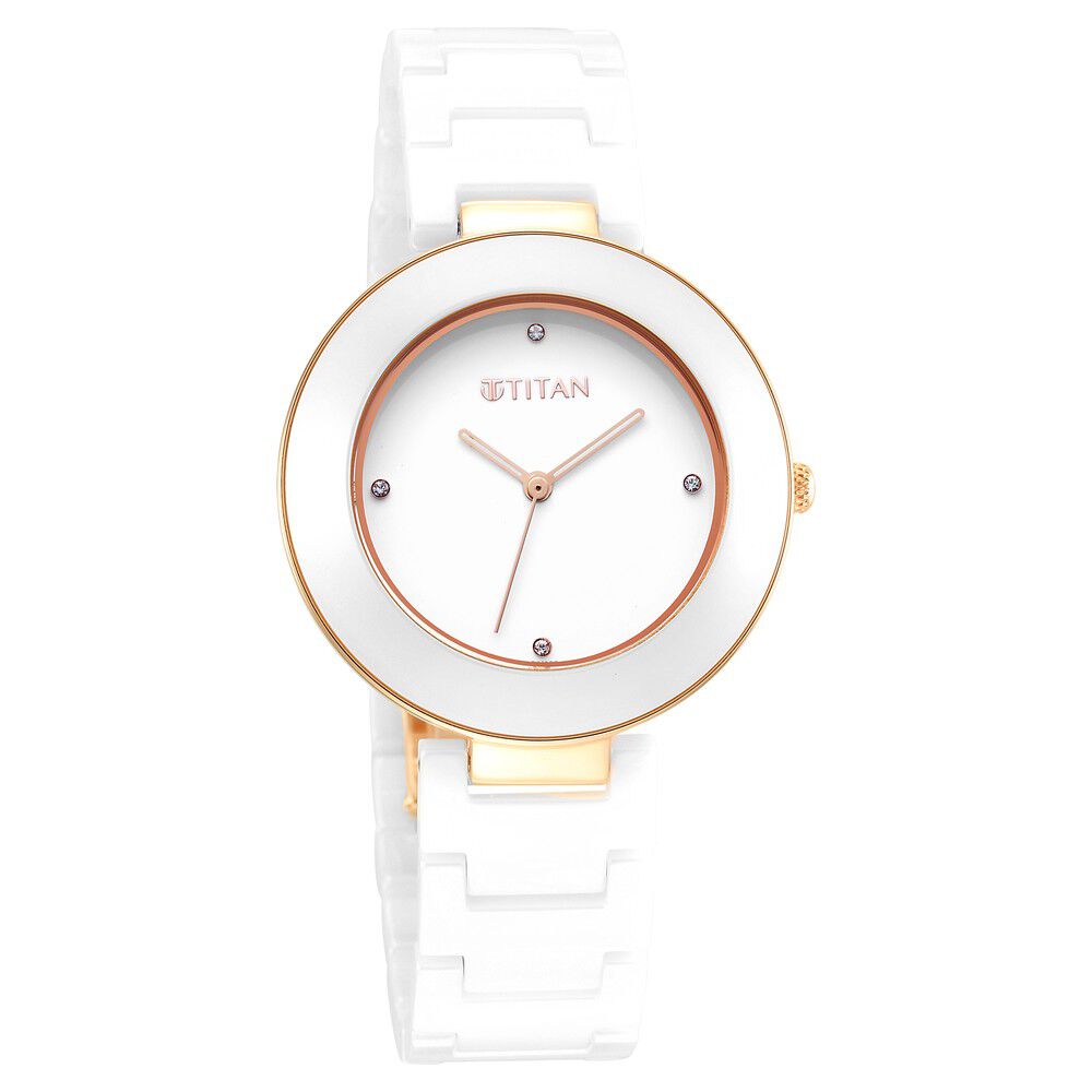 United Colors Of Benetton Men 44 Mm White Dial Silicone Analogue Watch