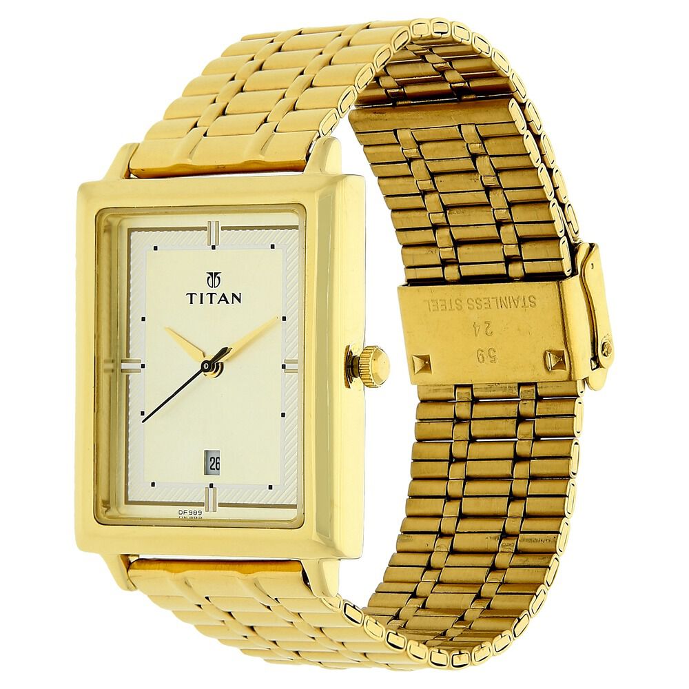 Voylla All Gold Analog Watch – VOYLLA