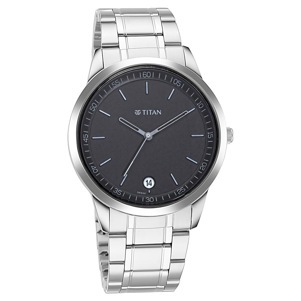 Titan Edge Metal Round Shape Men Watch - 1683KM01 Helios Watch Store