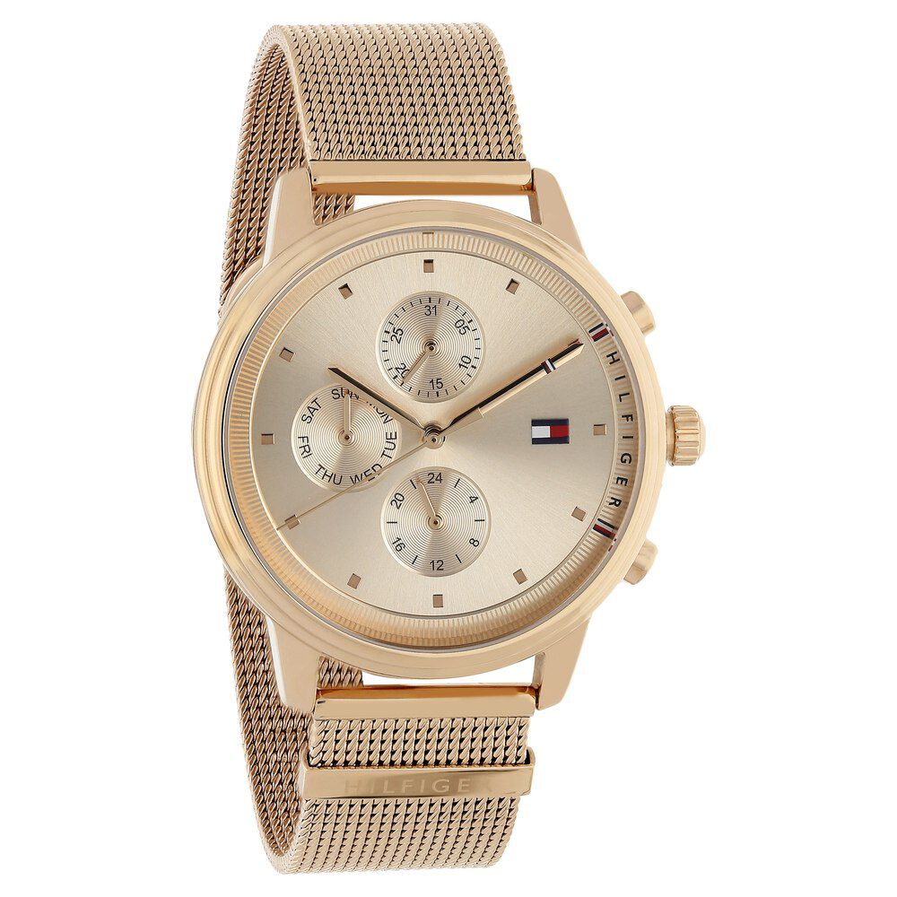 Tommy hilfiger sale watches rose gold