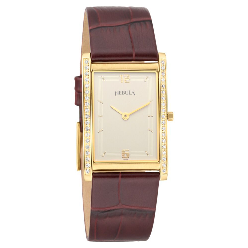 Buy Online Titan Nebula Filigree Quartz Analog 18 Karat Solid Gold Watch  for Men - nr5037dl01 | Titan