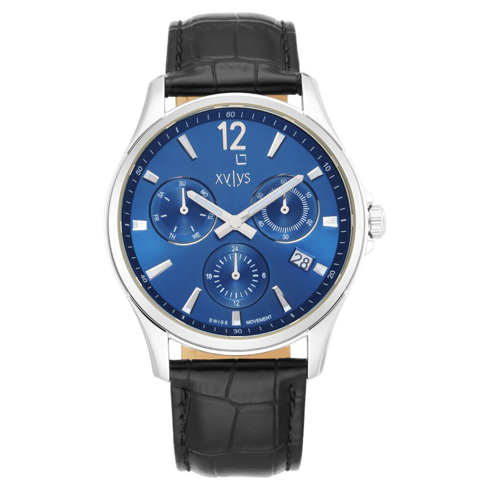 Titan blue dial 2024 multifunction watch for men