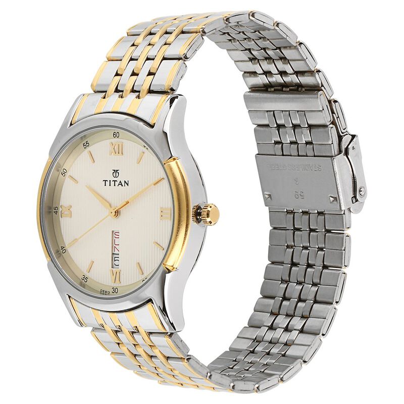 Buy online Titan Men Metal White Watch - 1640ym04 from Watches for Men by  Titan for ₹2760 at 0% off