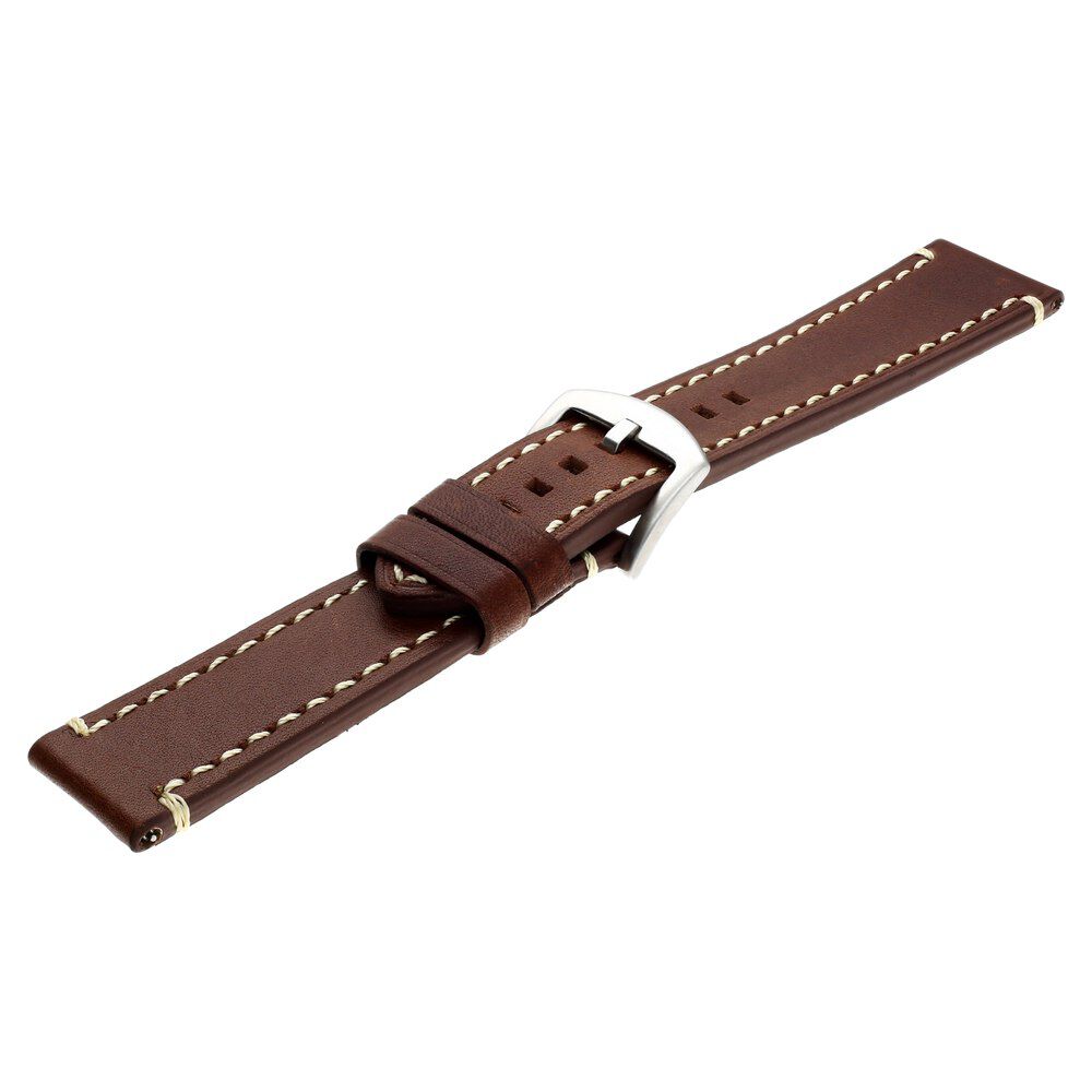 Buy Online 22 mm Brown Genuine Leather Strap for Men - nf107011022sq | Titan