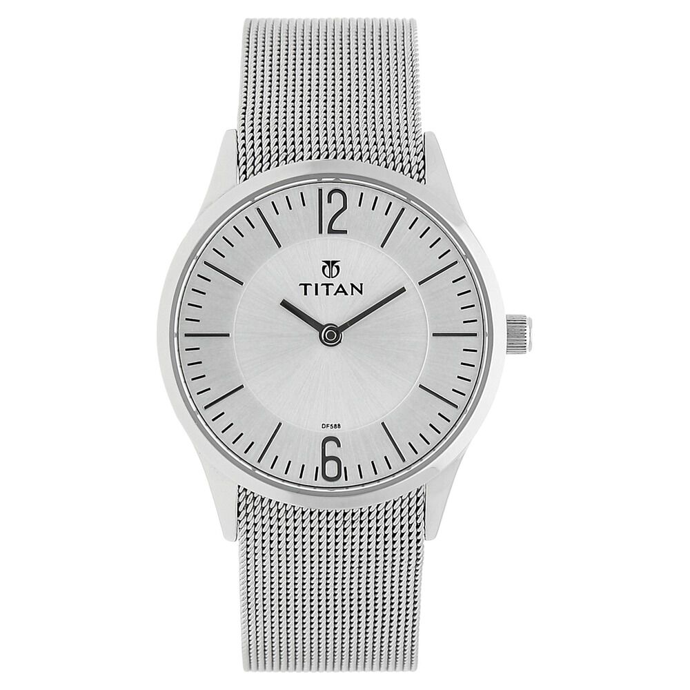 Sonata Multifunctions Silver Dial Women Watch With Metal Strap