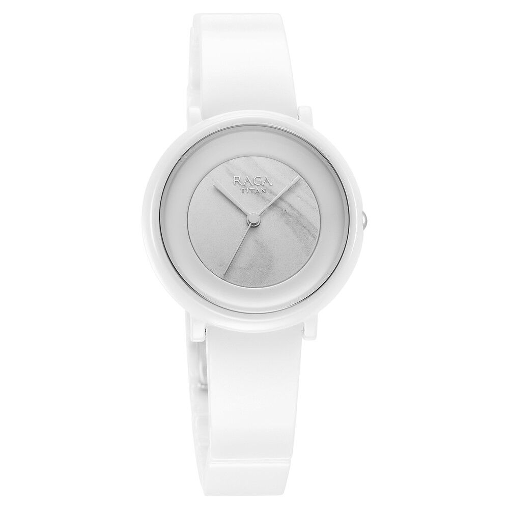 Titan white 2025 ceramic watch