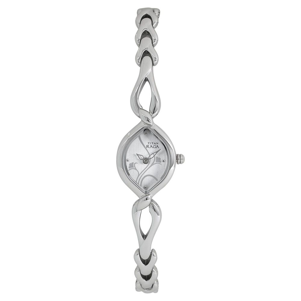 Titan silver 2025 womens watches