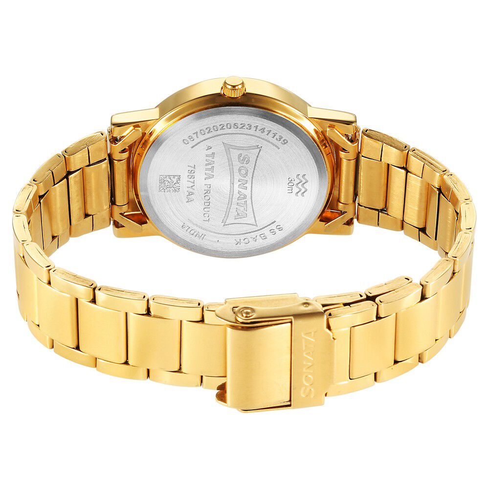 Sonata Analog Gold Dial Men's Watch-7143BM01/NP7143BM01 : Amazon.in: Fashion