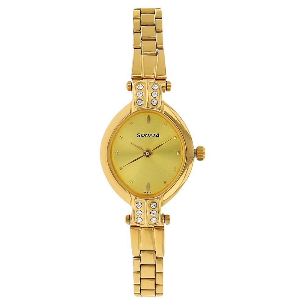 Classic Gold Silver Dial Metal Strap Watch NR8178YM01 – Krishna Watch