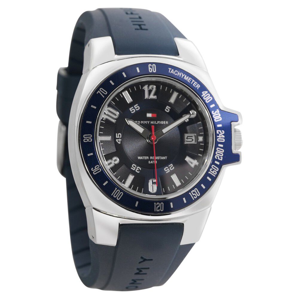 Tommy hilfiger sale watches blue silicone