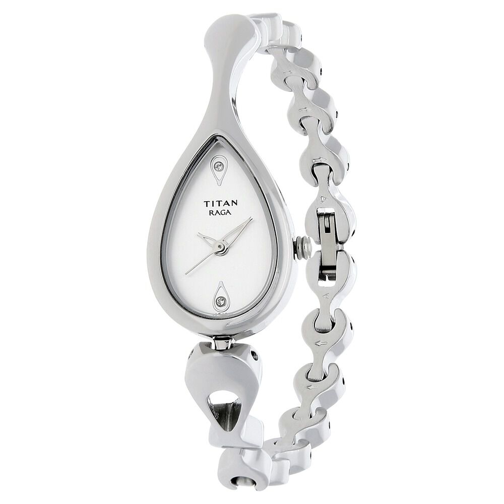 Buy Online Titan Quartz Analog Silver Dial Metal Strap Watch for Women -  nr2593sm04 | Titan