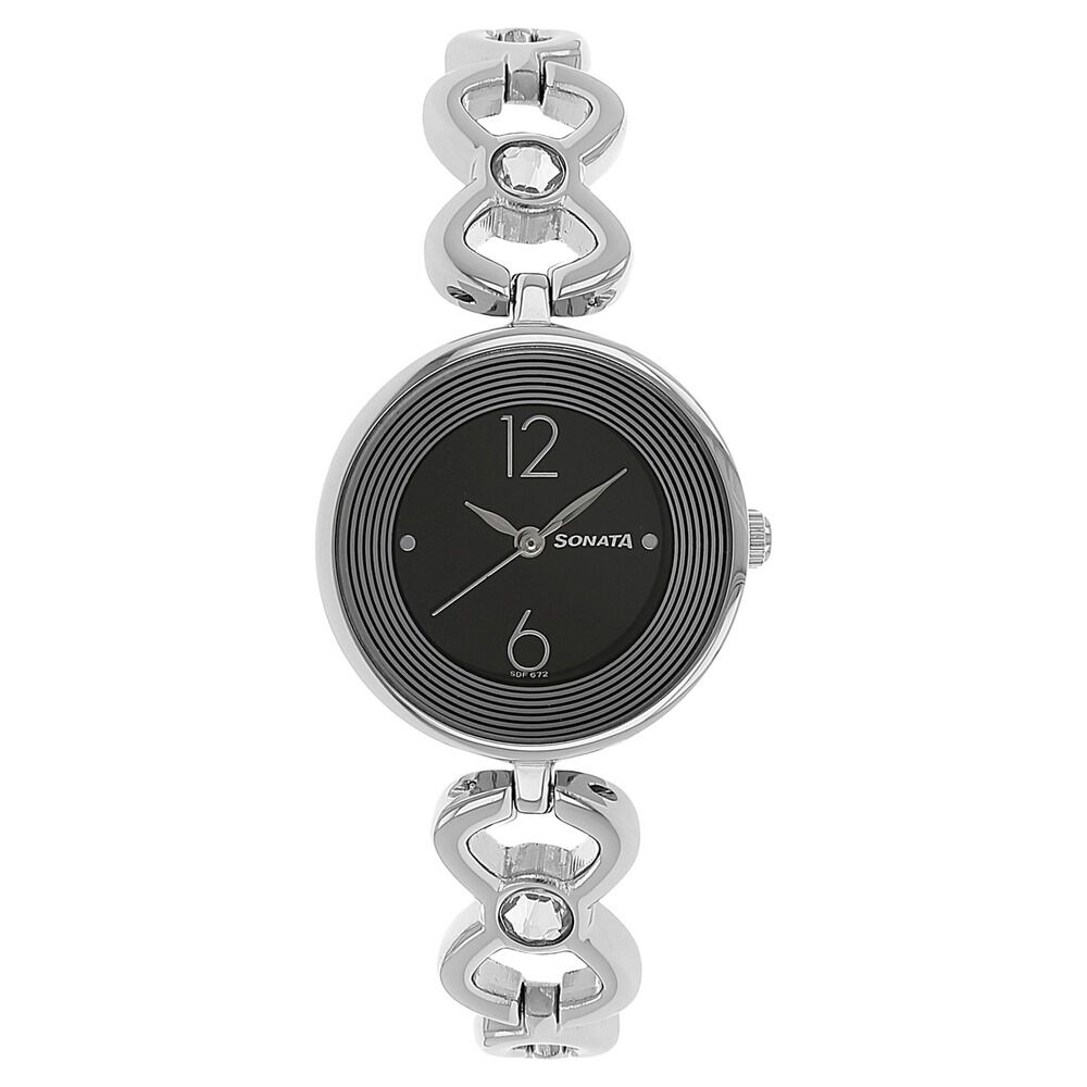 Sonata silver chain watches sale for ladies