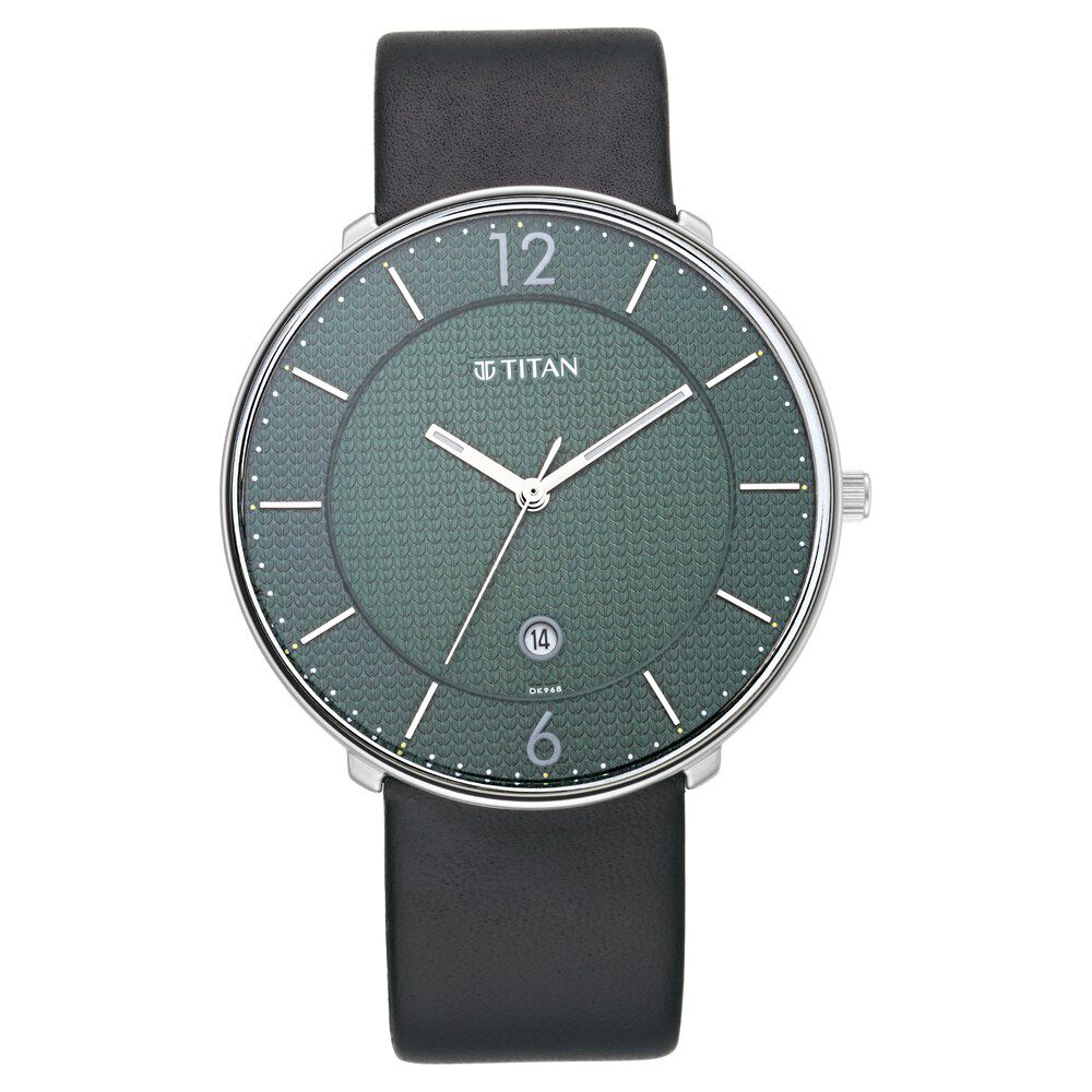 Buy Online Titan Edge Mechanical Black Dial Mechanical Strap Watch for Men  - 1810np01 | Titan