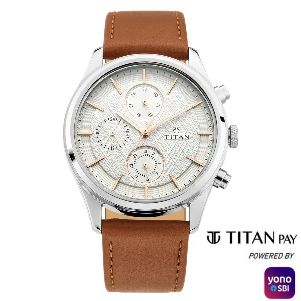 Titan Analog Champagne Dial Stainless Steel Strap Men's Watch - 1650YM06 :  Amazon.in: Fashion