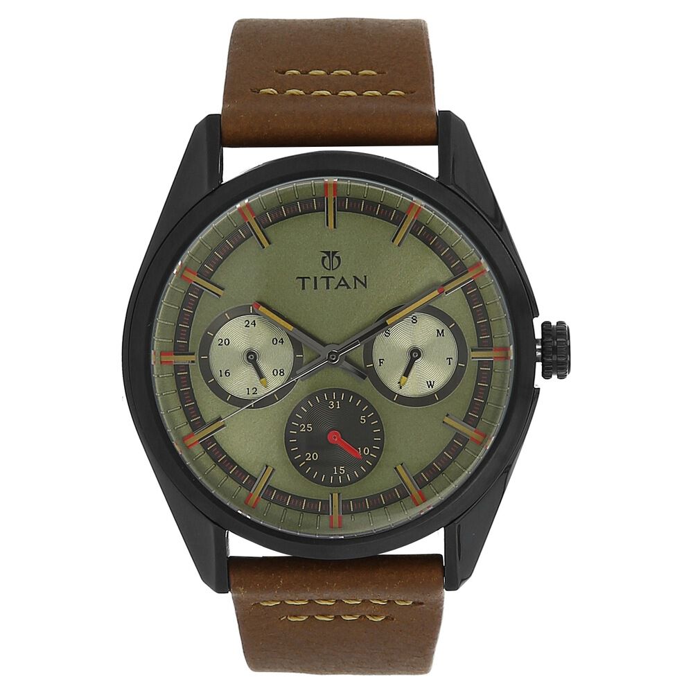 Titan Modern Classics Green Dial Quartz Multifunction Stainless Steel –  Krishna Watch