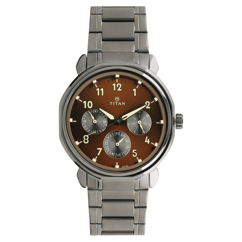 Titan Silver Dial Analog with Date Watch for Couple | TITAN WORLD | Sector  18 | Noida